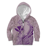 Hawaii Monk Seal and Map Kid Hoodie Polynesian Kanaka Maoli Violet Vibe