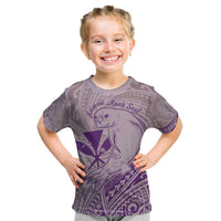 Hawaii Monk Seal and Map Kid T Shirt Polynesian Kanaka Maoli Violet Vibe
