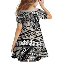Polynesian Girl Tribal Tattoo Family Matching Mermaid Dress and Hawaiian Shirt Beige Vibe LT9 - Polynesian Pride