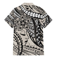 Polynesian Girl Tribal Tattoo Family Matching Mermaid Dress and Hawaiian Shirt Beige Vibe LT9 - Polynesian Pride