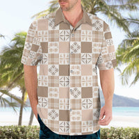 Hawaiian Palaka Quilt Pattern Hawaiian Shirt Hawaii Culture Bird of Paradise Exotic Motif - Polynesian Pride