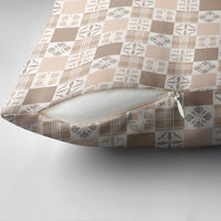 Hawaiian Palaka Quilt Pattern Pillow Cover Hawaii Culture Bird of Paradise Exotic Motif - Polynesian Pride