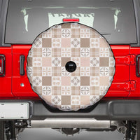 Hawaiian Palaka Quilt Pattern Spare Tire Cover Hawaii Culture Bird of Paradise Exotic Motif - Polynesian Pride