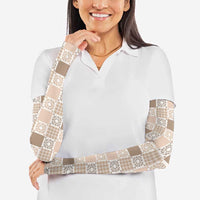 Hawaiian Palaka Quilt Pattern Arm Sleeves Hawaii Culture Honu Turtle - Polynesian Pride