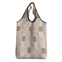 Hawaiian Palaka Quilt Pattern Grocery Bag Hawaii Culture Honu Turtle - Polynesian Pride