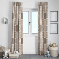 Hawaiian Palaka Quilt Pattern Window Curtain Hawaii Culture Honu Turtle - Polynesian Pride