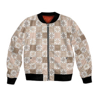Hawaiian Palaka Quilt Pattern Bomber Jacket Hawaii Culture Pineapple - Polynesian Pride