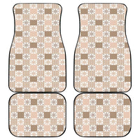 Hawaiian Palaka Quilt Pattern Car Mats Hawaii Culture Pineapple - Polynesian Pride