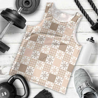 Hawaiian Palaka Quilt Pattern Men Tank Top Hawaii Culture Pineapple - Polynesian Pride