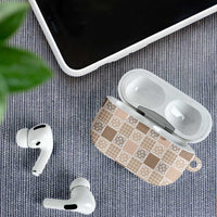 Hawaiian Palaka Quilt Pattern AirPods Case Hawaii Culture Tropical Flowers Mix LT9 - Polynesian Pride