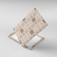 Hawaiian Palaka Quilt Pattern Canvas Wall Art Hawaii Culture Tropical Flowers Mix - Polynesian Pride