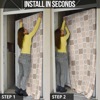 Hawaiian Palaka Quilt Pattern Door Cover Hawaii Culture Tropical Flowers Mix - Polynesian Pride