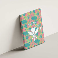 Seamless Hawaiian Quilt Pattern Canvas Wall Art Hawaii Culture Palm Leaf Tropical - Polynesian Pride