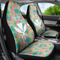 Seamless Hawaiian Quilt Pattern Car Seat Cover Hawaii Culture Palm Leaf Tropical - Polynesian Pride