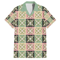 Seamless Pattern Maile and Pikake Lei Hawaiian Shirt Squares Maile Leaf - Polynesian Pride