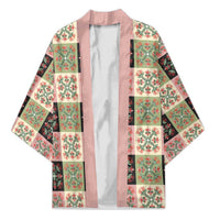 Seamless Pattern Pikake Lei Kimono Floral Squares Pikake - Polynesian Pride