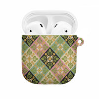 Seamless Pattern Puakenikeni and Kalo AirPods Case - Polynesian Pride