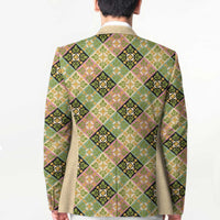 Seamless Pattern Puakenikeni and Kalo Blazer - Polynesian Pride