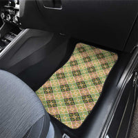 Seamless Pattern Puakenikeni and Kalo Car Mats - Polynesian Pride