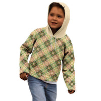 Seamless Pattern Puakenikeni and Kalo Kid Hoodie - Polynesian Pride