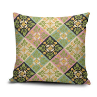 Seamless Pattern Puakenikeni and Kalo Pillow Cover - Polynesian Pride