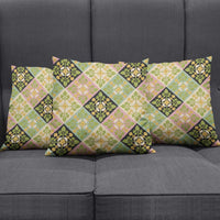 Seamless Pattern Puakenikeni and Kalo Pillow Cover - Polynesian Pride