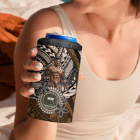 Samoa Warrior 4 in 1 Can Cooler Tumbler The Mighty Samoan Warrior Spirit