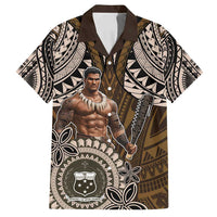 Samoa Warrior Family Matching Tank Maxi Dress and Hawaiian Shirt The Mighty Samoan Warrior Spirit