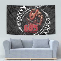 Samoan Pride Polynesian Tribal Warrior Tapestry 685 Samoa Mo Samoa