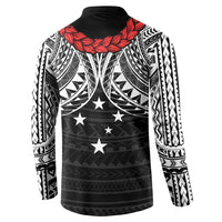 Samoan Tanoa Kava Bowl Ula Fala Button Sweatshirt Polynesian Tribal Vibe LT9 - Polynesian Pride
