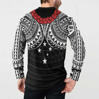 Samoan Tanoa Kava Bowl Ula Fala Button Sweatshirt Polynesian Tribal Vibe LT9 - Polynesian Pride