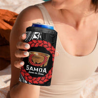 Samoan Tanoa Kava Bowl Ula Fala 4 in 1 Can Cooler Tumbler Polynesian Tribal Vibe