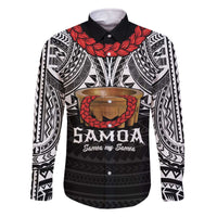 Samoan Tanoa Kava Bowl Ula Fala Family Matching Off The Shoulder Long Sleeve Dress and Hawaiian Shirt Polynesian Tribal Vibe