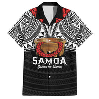 Samoan Tanoa Kava Bowl Ula Fala Family Matching Off Shoulder Maxi Dress and Hawaiian Shirt Polynesian Tribal Vibe LT9 Dad's Shirt - Short Sleeve Brown - Polynesian Pride