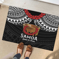 Samoan Tanoa Kava Bowl Ula Fala Rubber Doormat Polynesian Tribal Vibe