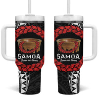Samoan Tanoa Kava Bowl Ula Fala Tumbler With Handle Polynesian Tribal Vibe
