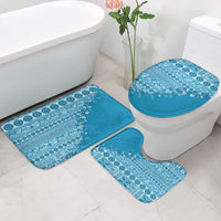 Fiji Marau na Kerisimasi Bathroom Set Aqua Tagimoucia Tapa Masi Tribal - Polynesian Pride