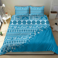 Fiji Marau na Kerisimasi Bedding Set Aqua Tagimoucia Tapa Masi Tribal - Polynesian Pride