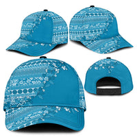 Fiji Marau na Kerisimasi Classic Cap Aqua Tagimoucia Tapa Masi Tribal - Polynesian Pride