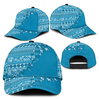 Fiji Marau na Kerisimasi Classic Cap Aqua Tagimoucia Tapa Masi Tribal - Polynesian Pride