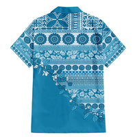 Fiji Marau na Kerisimasi Family Matching Mermaid Dress and Hawaiian Shirt Aqua Tagimoucia Tapa Masi Tribal LT9 - Polynesian Pride