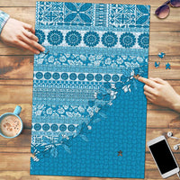 Fiji Marau na Kerisimasi Puzzle Aqua Tagimoucia Tapa Masi Tribal - Polynesian Pride