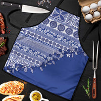Fiji Marau na Kerisimasi Apron Blue Tagimoucia Tapa Masi Tribal - Polynesian Pride