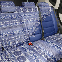 Fiji Marau na Kerisimasi Back Car Seat Cover Blue Tagimoucia Tapa Masi Tribal - Polynesian Pride