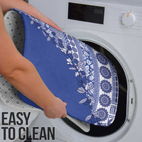 Fiji Marau na Kerisimasi Bathroom Set Blue Tagimoucia Tapa Masi Tribal - Polynesian Pride