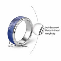 Fiji Marau na Kerisimasi Classic Ring Blue Tagimoucia Tapa Masi Tribal - Polynesian Pride