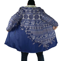 Fiji Marau na Kerisimasi Cloak Blue Tagimoucia Tapa Masi Tribal - Polynesian Pride