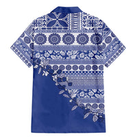 Fiji Marau na Kerisimasi Family Matching Mermaid Dress and Hawaiian Shirt Blue Tagimoucia Tapa Masi Tribal - Polynesian Pride