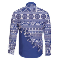 Fiji Marau na Kerisimasi Family Matching Mermaid Dress and Hawaiian Shirt Blue Tagimoucia Tapa Masi Tribal - Polynesian Pride