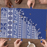 Fiji Marau na Kerisimasi Puzzle Blue Tagimoucia Tapa Masi Tribal - Polynesian Pride